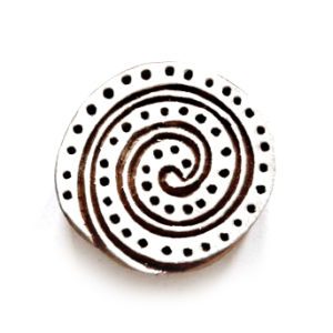 Dřevěné razítko - ulita (6 cm)