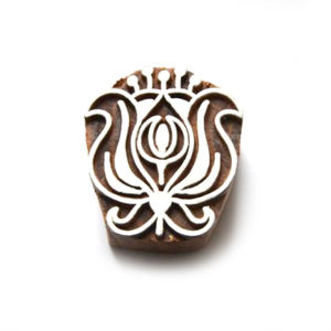 Dřevěná razítka - kytička tulipán (5 cm)