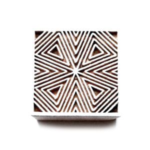 Dřevěné razítko - čtverec mašle (5 cm)