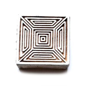 Dřevěné razítko - čtverec 3D (5 cm)