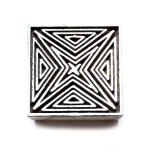 Dřevěné razítko - čtverec hvězda (5 cm)