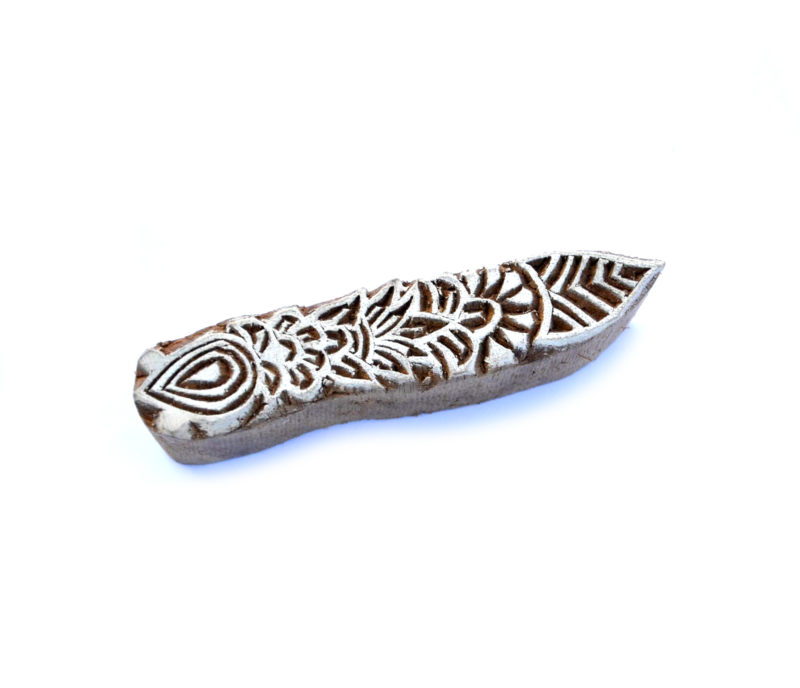 Dřevěné razítko - lemovka tyčka totem (9 cm)