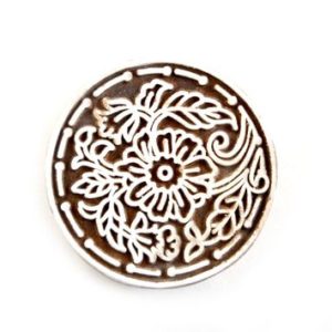 Dřevěné razítko - květinové kolečko (6 cm)