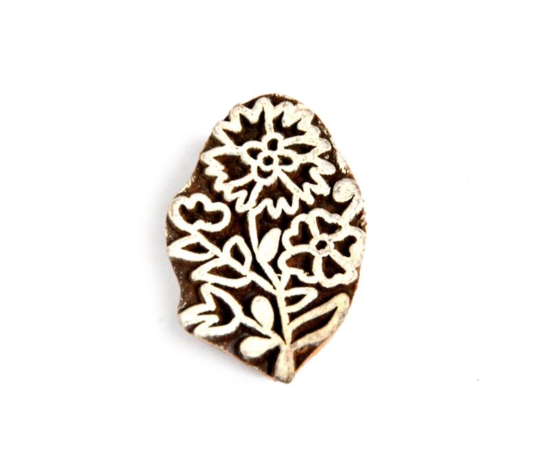 Dřevěné razítko - chrpa (3 cm)