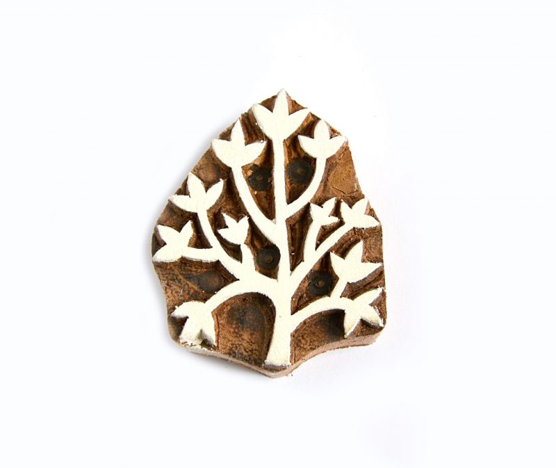 Dřevěné razítko - strom ibišek (6 cm)